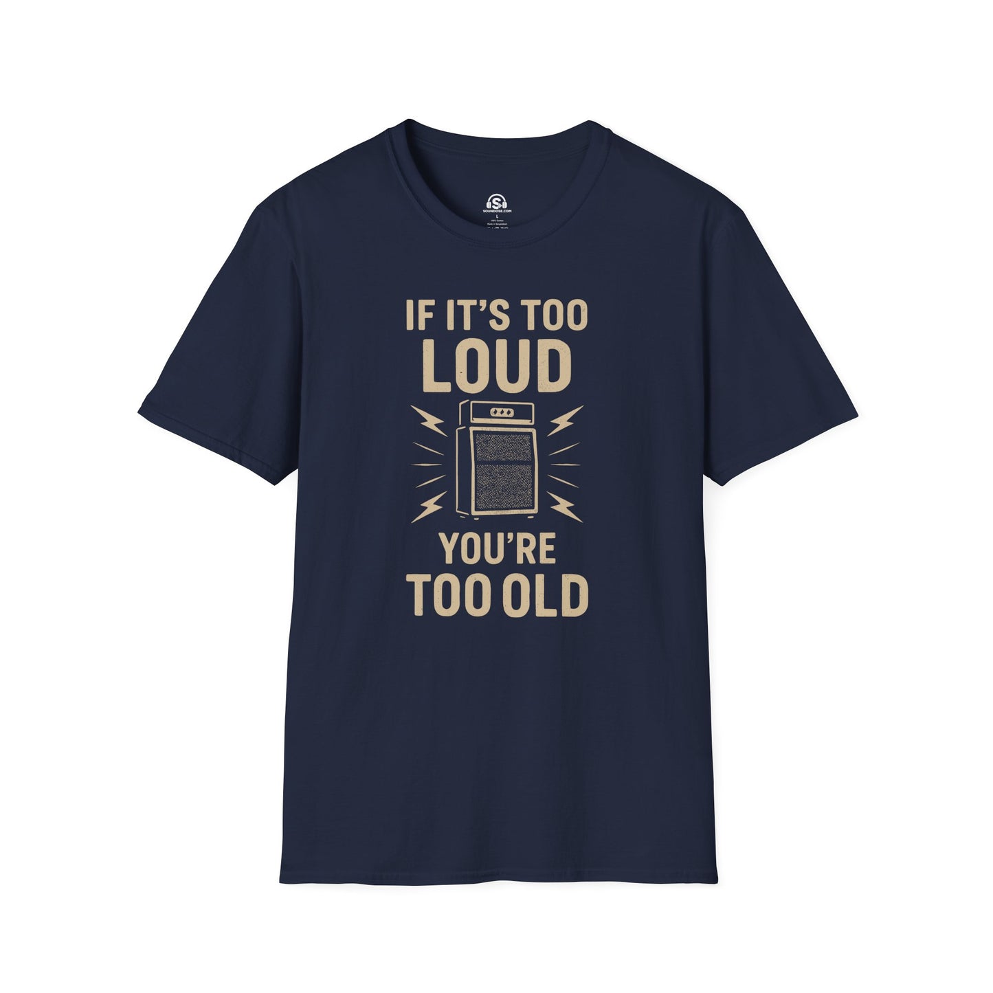 Too Old T-Shirt – Navy front view