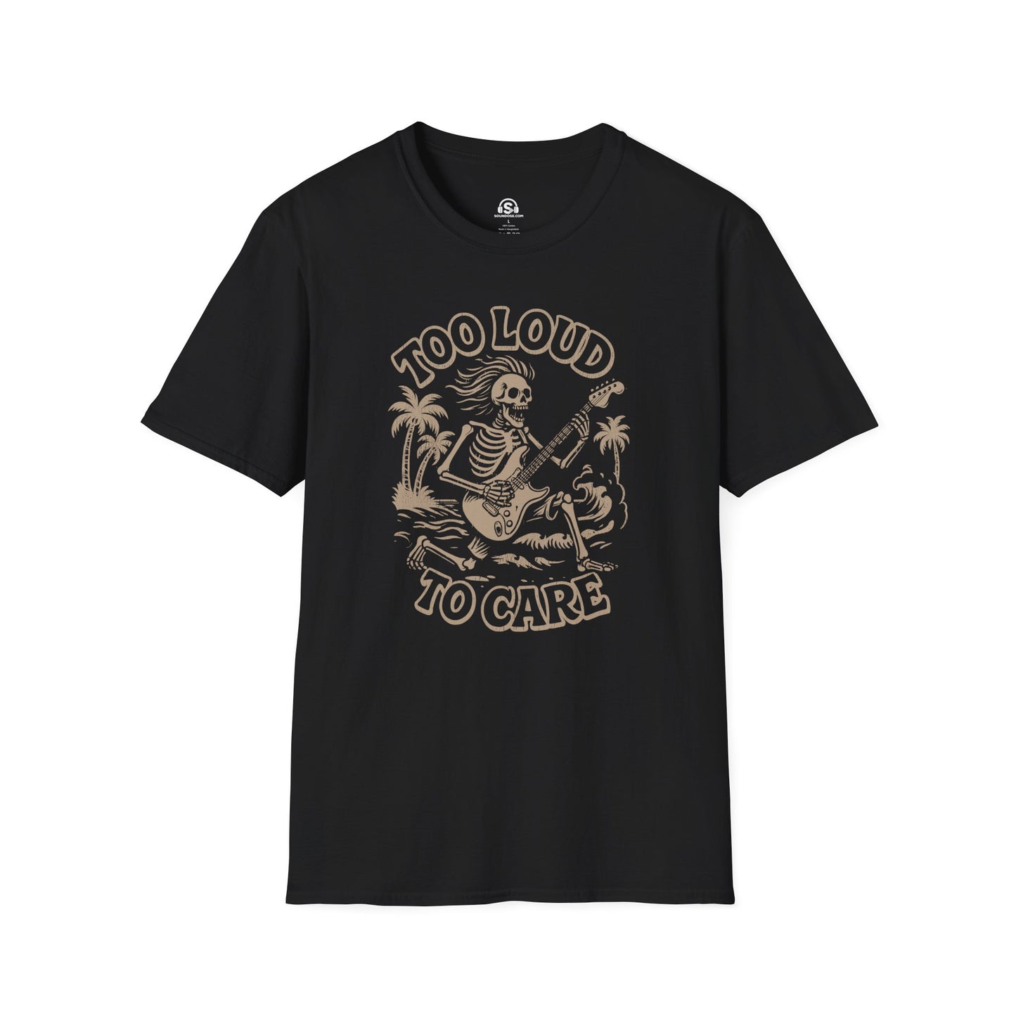 Loud Summer T-Shirt – Black front view