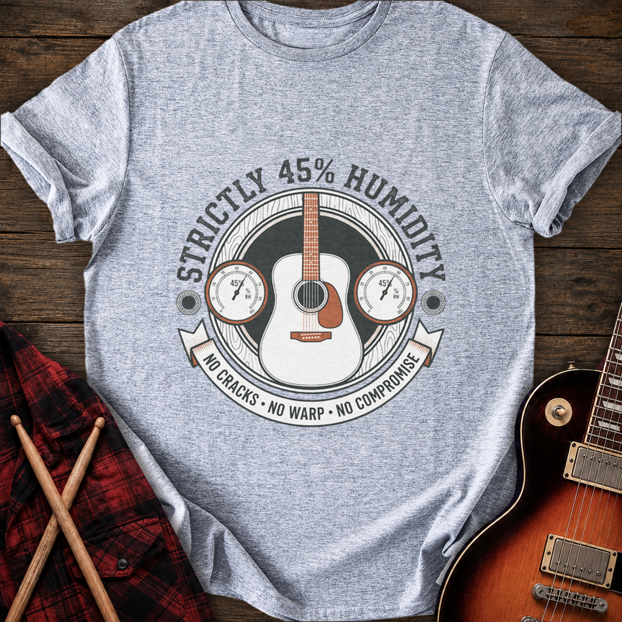 SOUNDOSE 45 Percent Humidity T-Shirt — Sport Grey t-shirt
