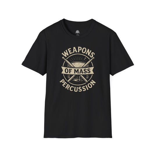 Mass Percussion T-Shirt – Black front view
