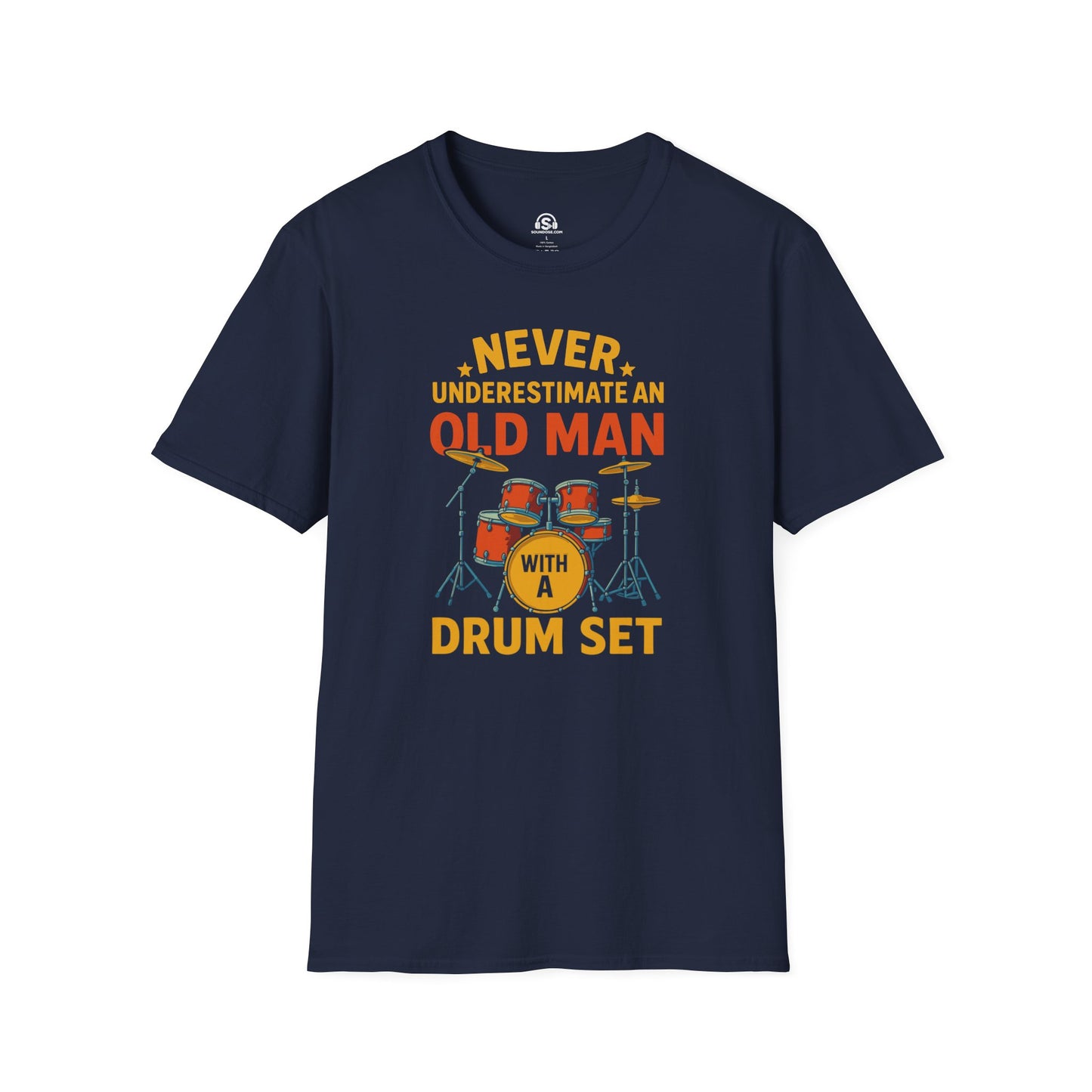 Old Man T-Shirt – Navy front view