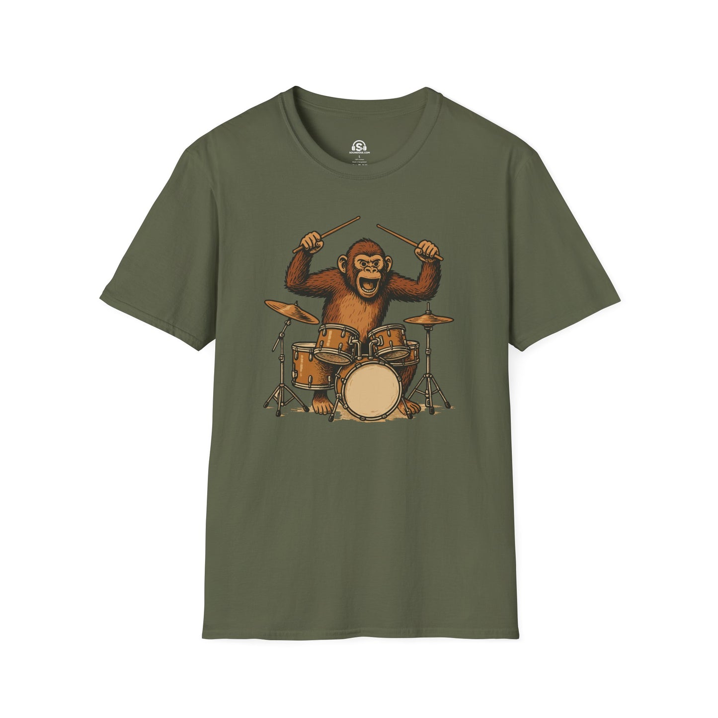 Monkey Drummer T-Shirt