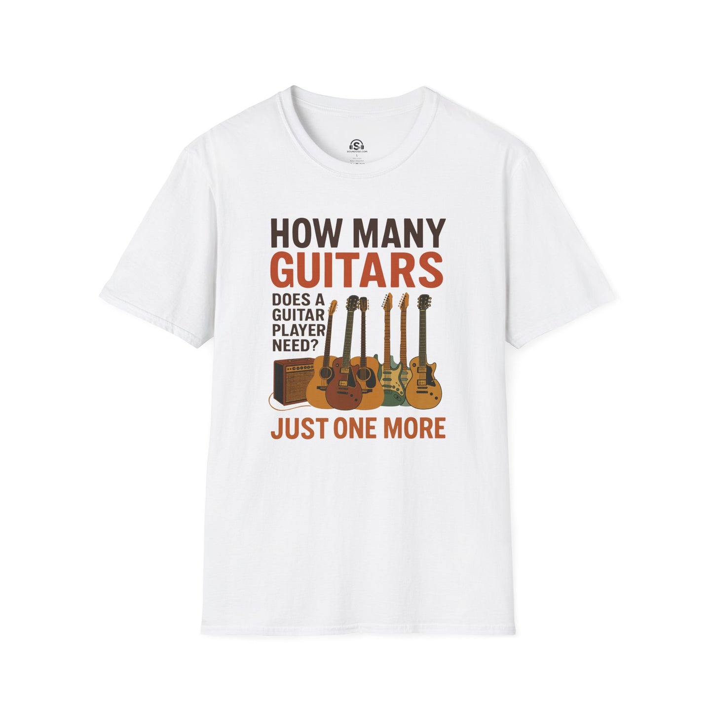 How Many T-Shirt – White front view
