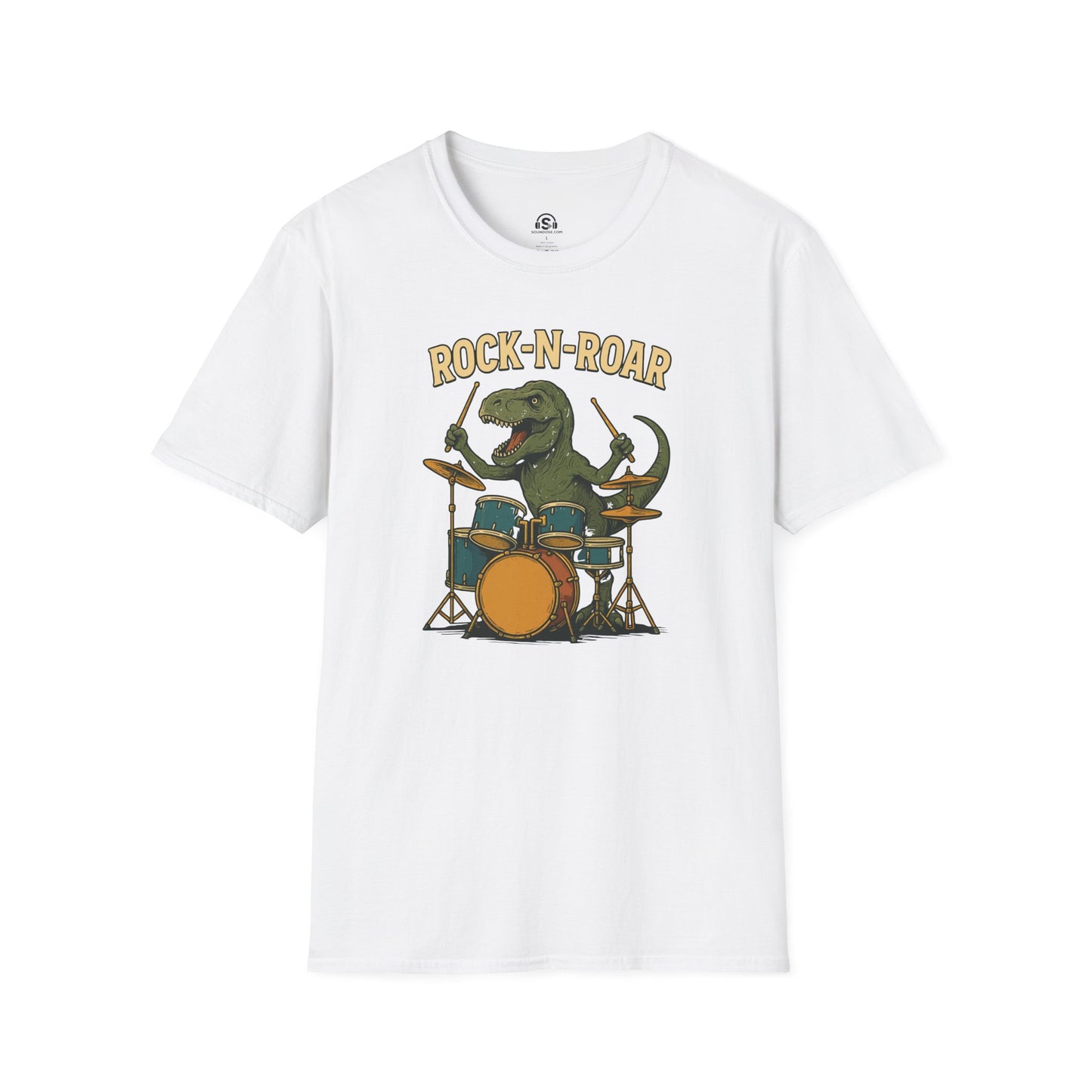 Rock-N-Roar T-Shirt – White front view