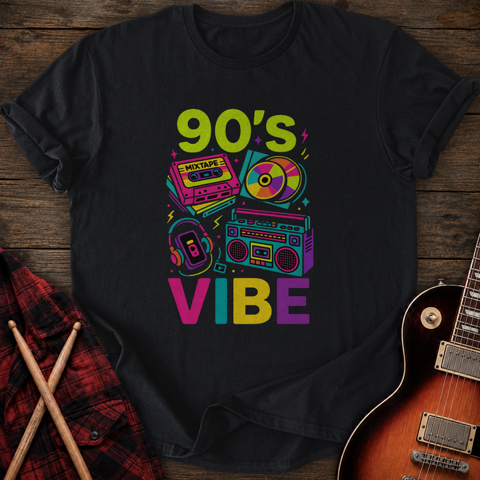 SOUNDOSE 90’s Vibe T-Shirt — Black t-shirt
