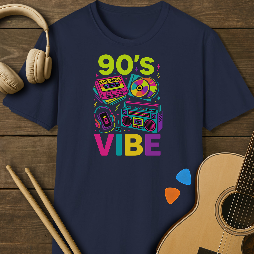 SOUNDOSE 90’s Vibe T-Shirt — Navy t-shirt