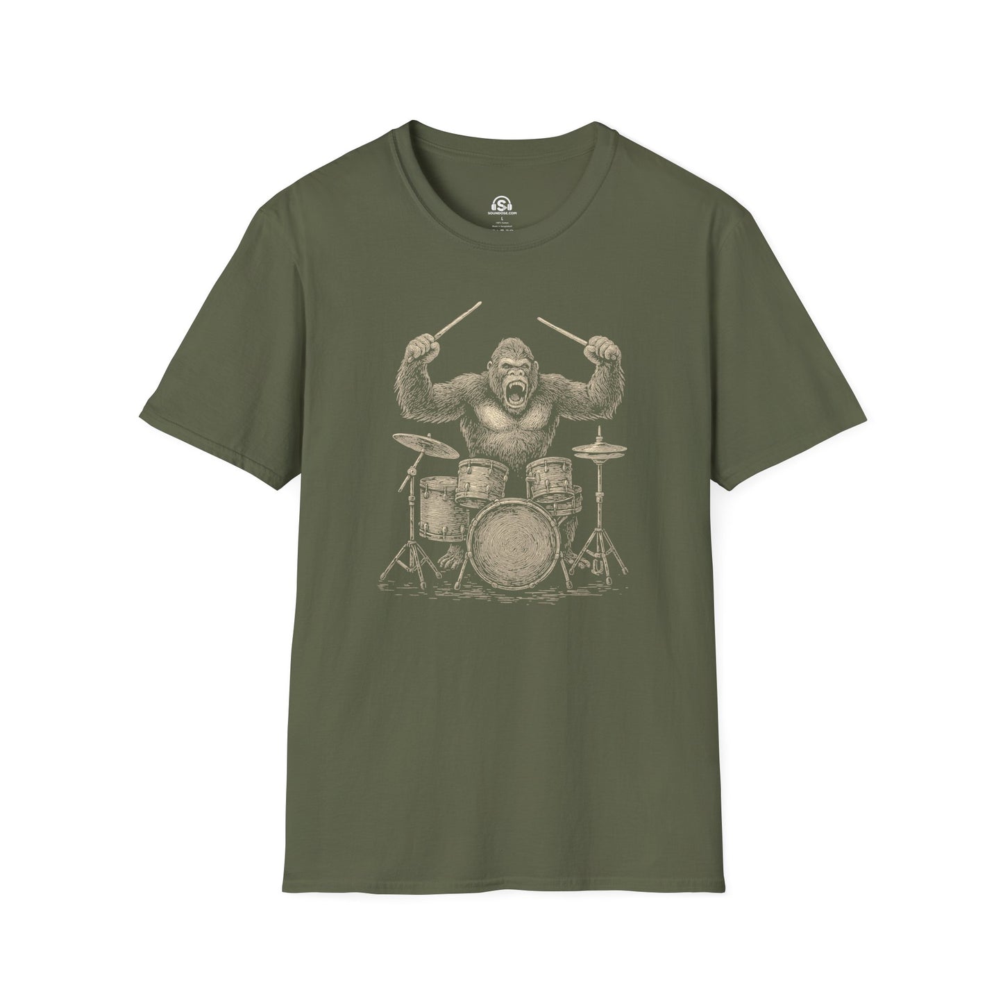 Gorilla Drummer T-Shirt