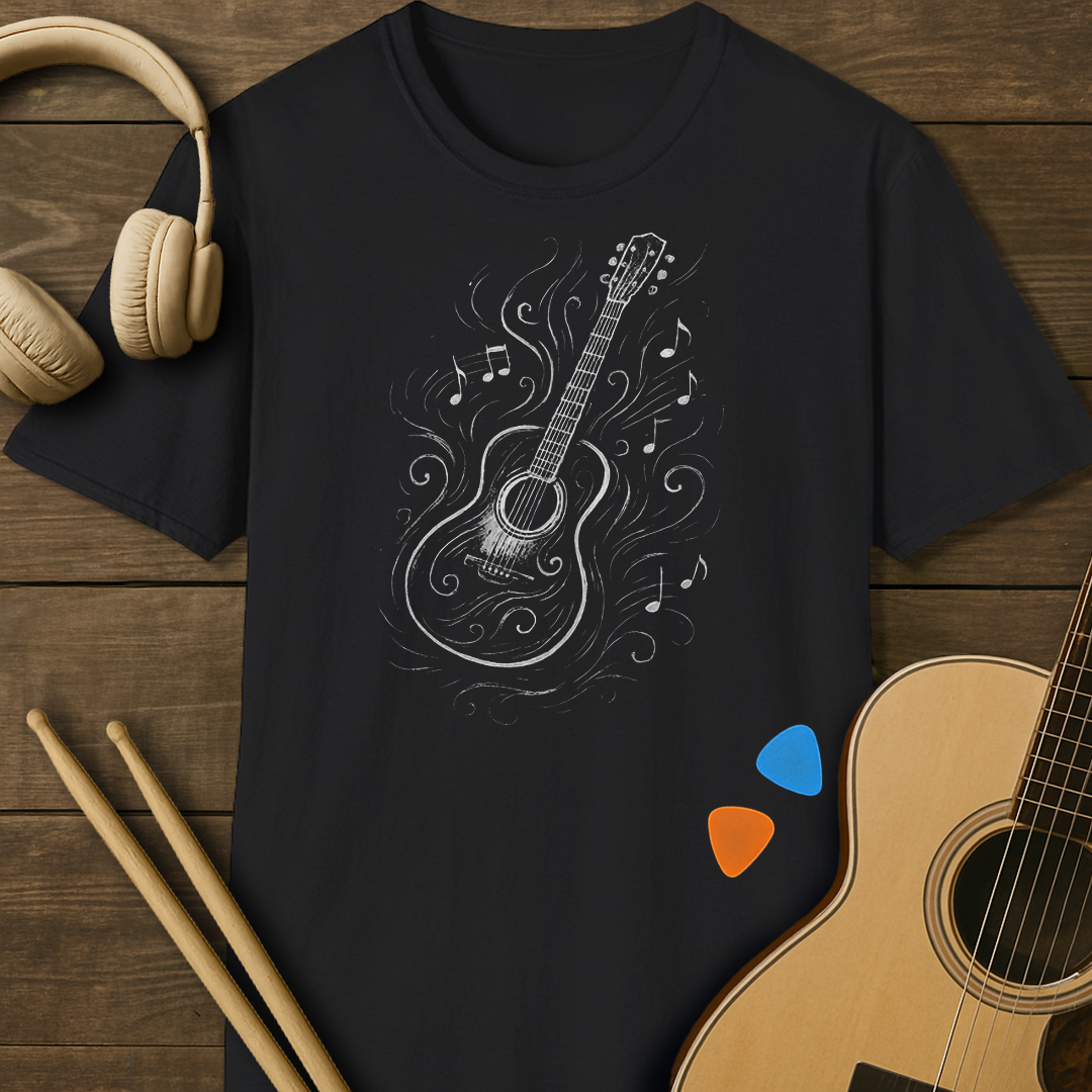 SOUNDOSE Acoustic Vibes T-Shirt — Black t-shirt