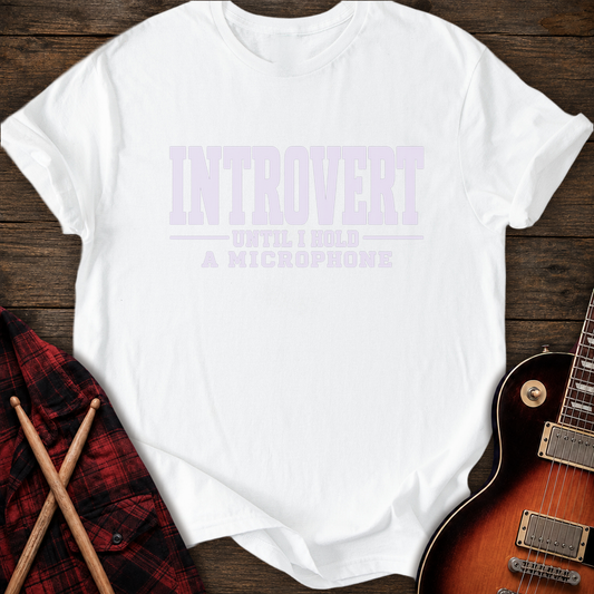 SOUNDOSE Add Microphone T-Shirt — White t-shirt