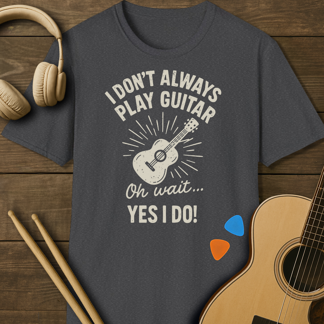 SOUNDOSE Always Guitar T-Shirt — Dark Heather t-shirt