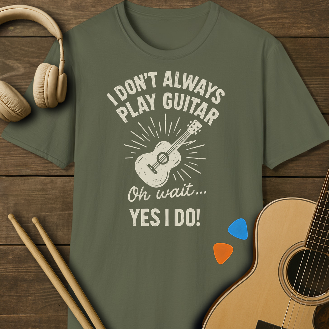 SOUNDOSE Always Guitar T-Shirt — Military Green t-shirt