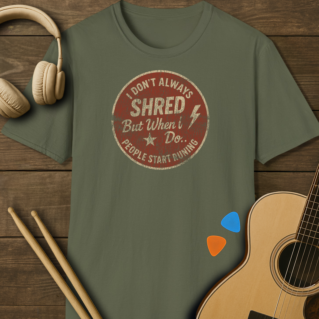SOUNDOSE Always Shread T-Shirt — Military Green t-shirt