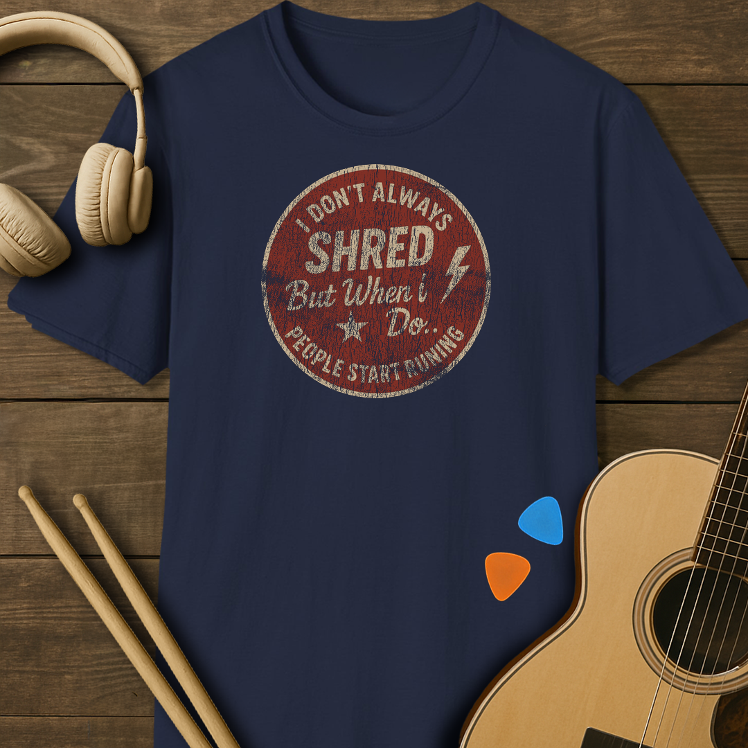 SOUNDOSE Always Shread T-Shirt — Navy t-shirt