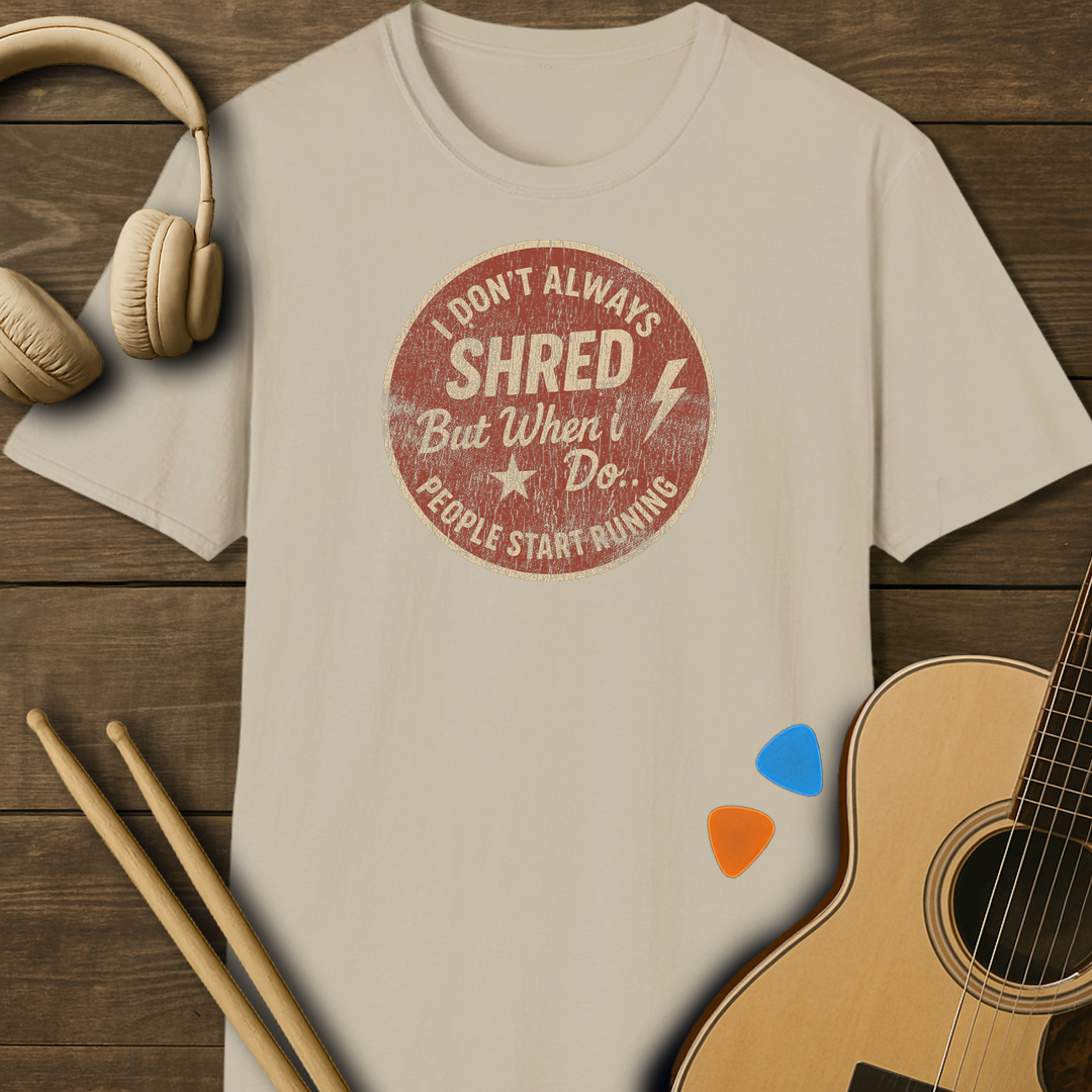 SOUNDOSE Always Shread T-Shirt — Sand t-shirt