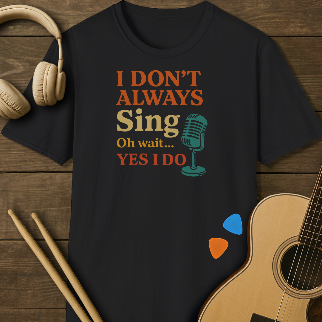 SOUNDOSE Always Sing T-Shirt — Black t-shirt