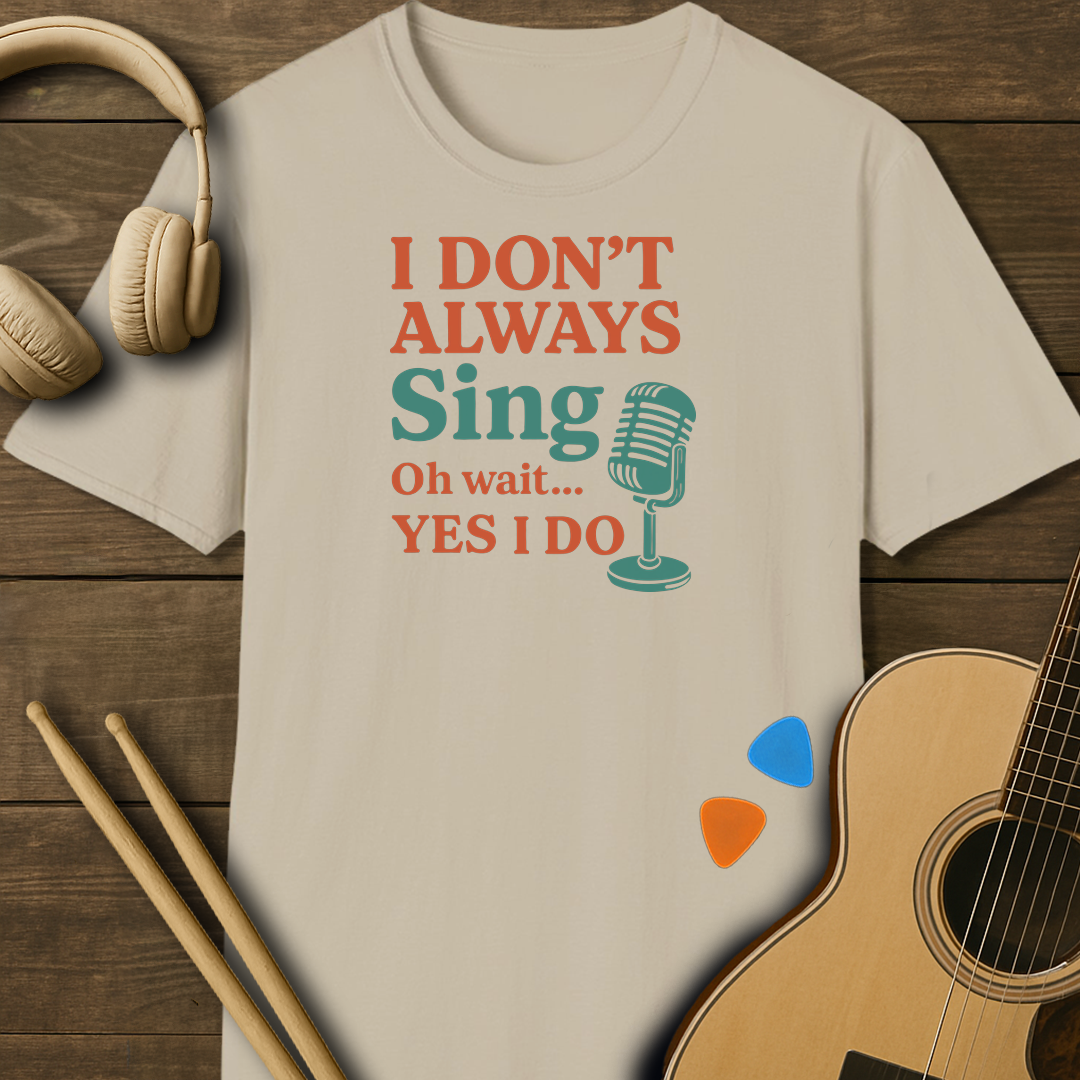SOUNDOSE Always Sing T-Shirt — Sand t-shirt