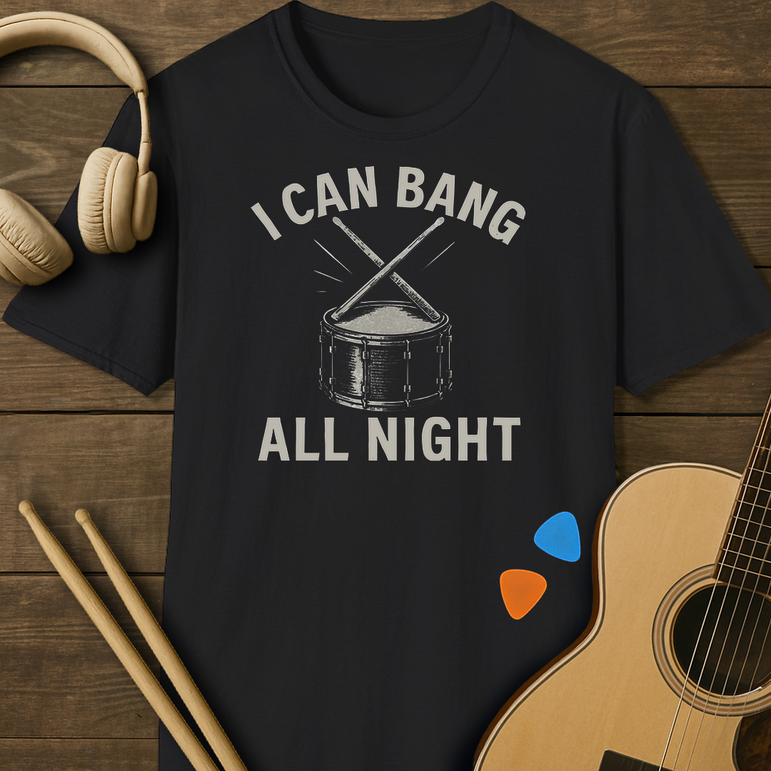SOUNDOSE Bang All Night T-Shirt — Black t-shirt
