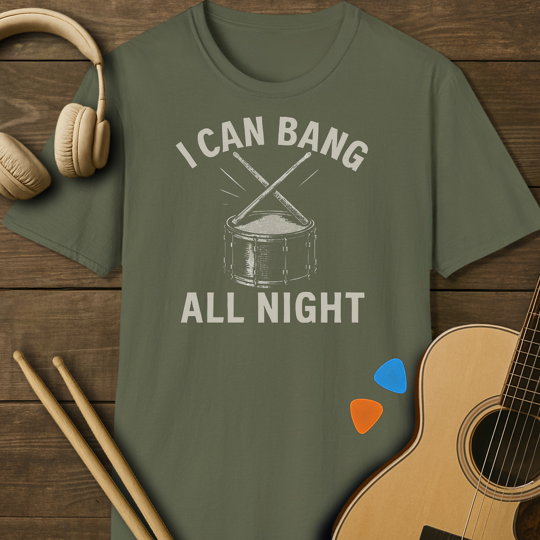 SOUNDOSE Bang All Night T-Shirt — Military Green t-shirt
