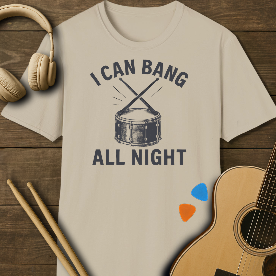 SOUNDOSE Bang All Night T-Shirt — Sand t-shirt