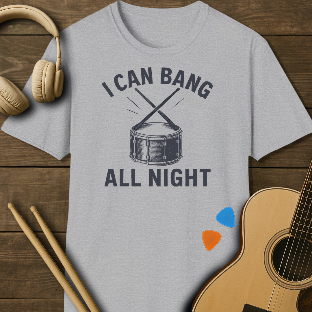SOUNDOSE Bang All Night T-Shirt — Sport Grey t-shirt