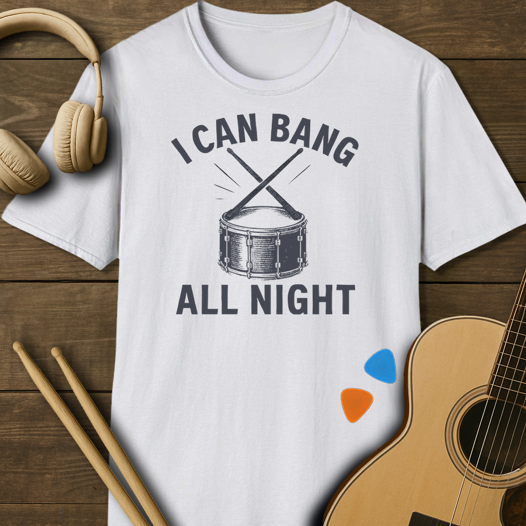 SOUNDOSE Bang All Night T-Shirt — White t-shirt