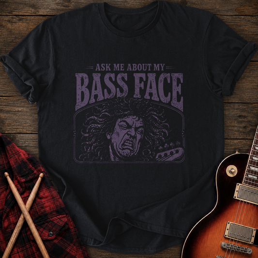 SOUNDOSE Bass Face T-Shirt — Black t-shirt