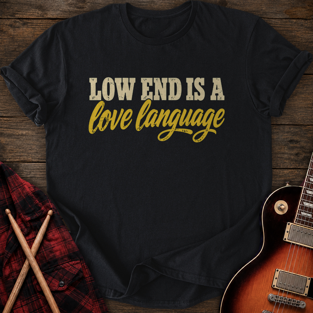 SOUNDOSE Bass Language T-Shirt — Black t-shirt