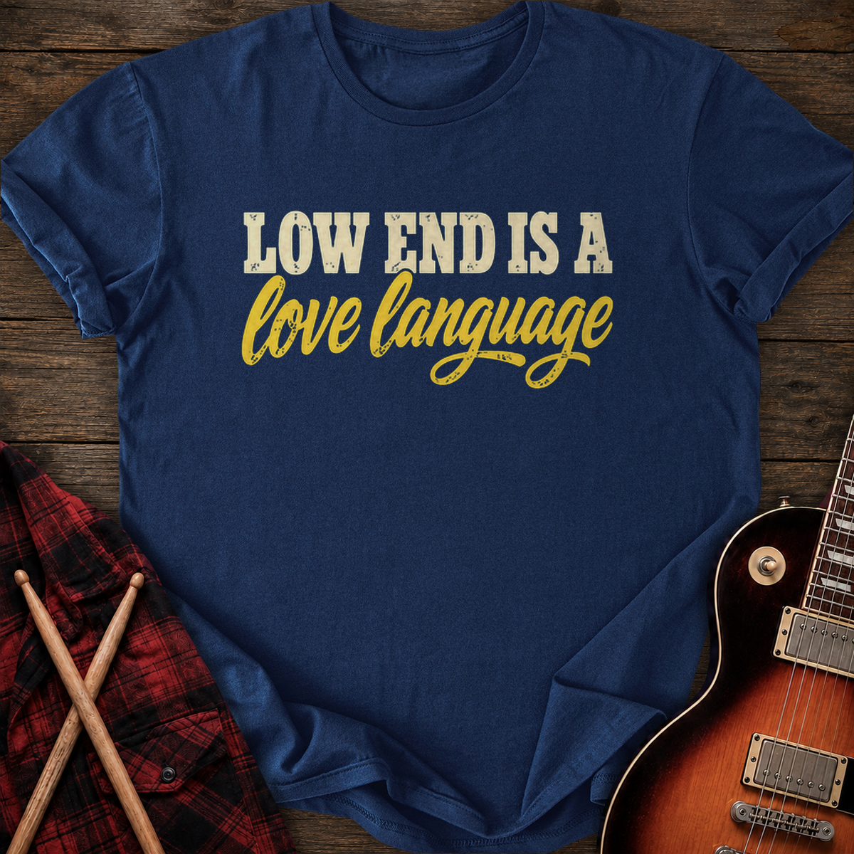 SOUNDOSE Bass Language T-Shirt — Navy t-shirt