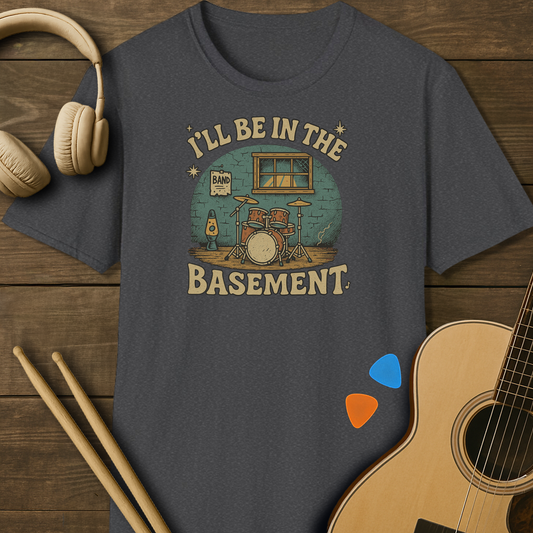 SOUNDOSE Be in Basement T-Shirt — Dark Heather t-shirt