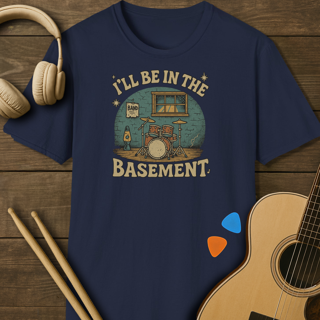 SOUNDOSE Be in Basement T-Shirt — Navy t-shirt