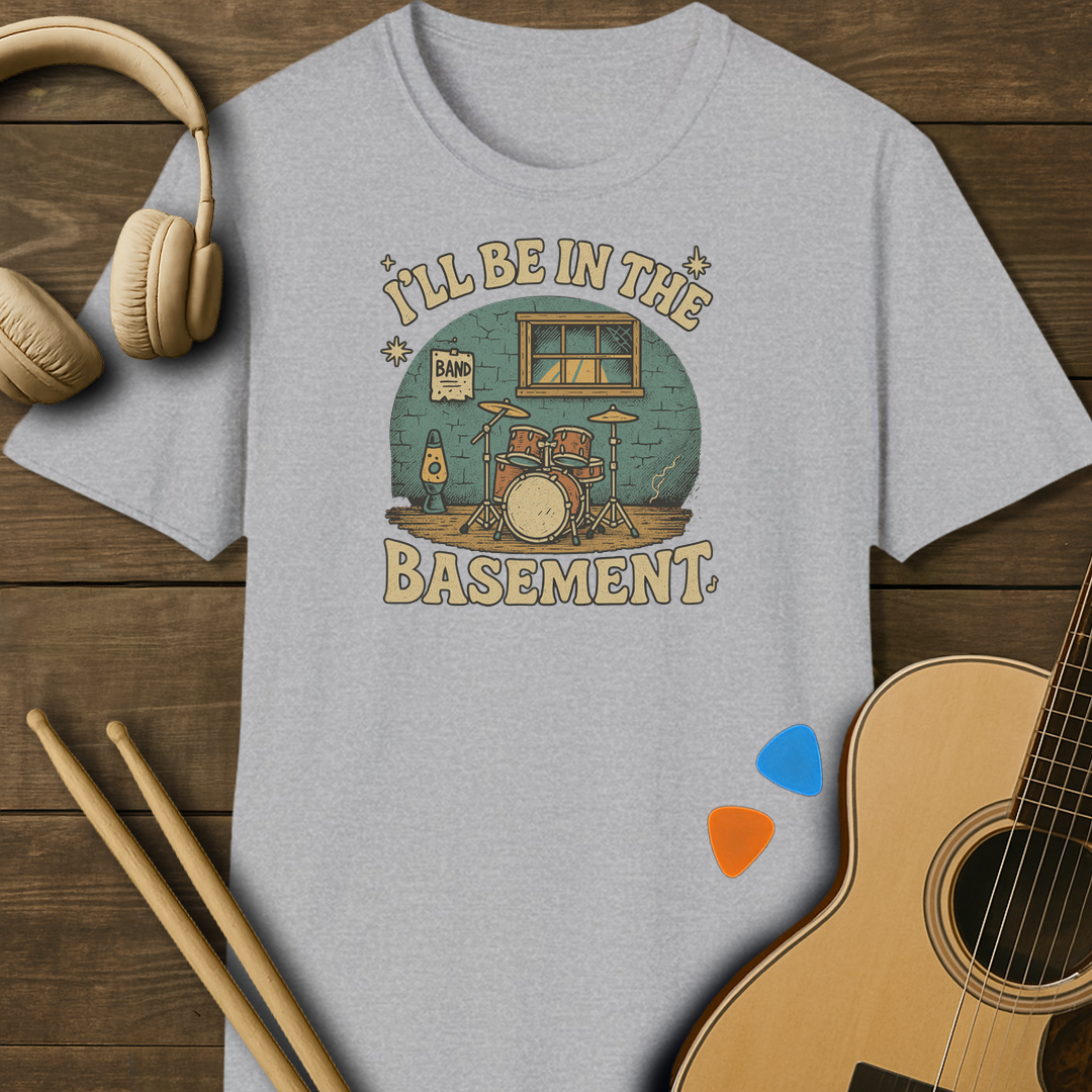 SOUNDOSE Be in Basement T-Shirt — Sport Grey t-shirt