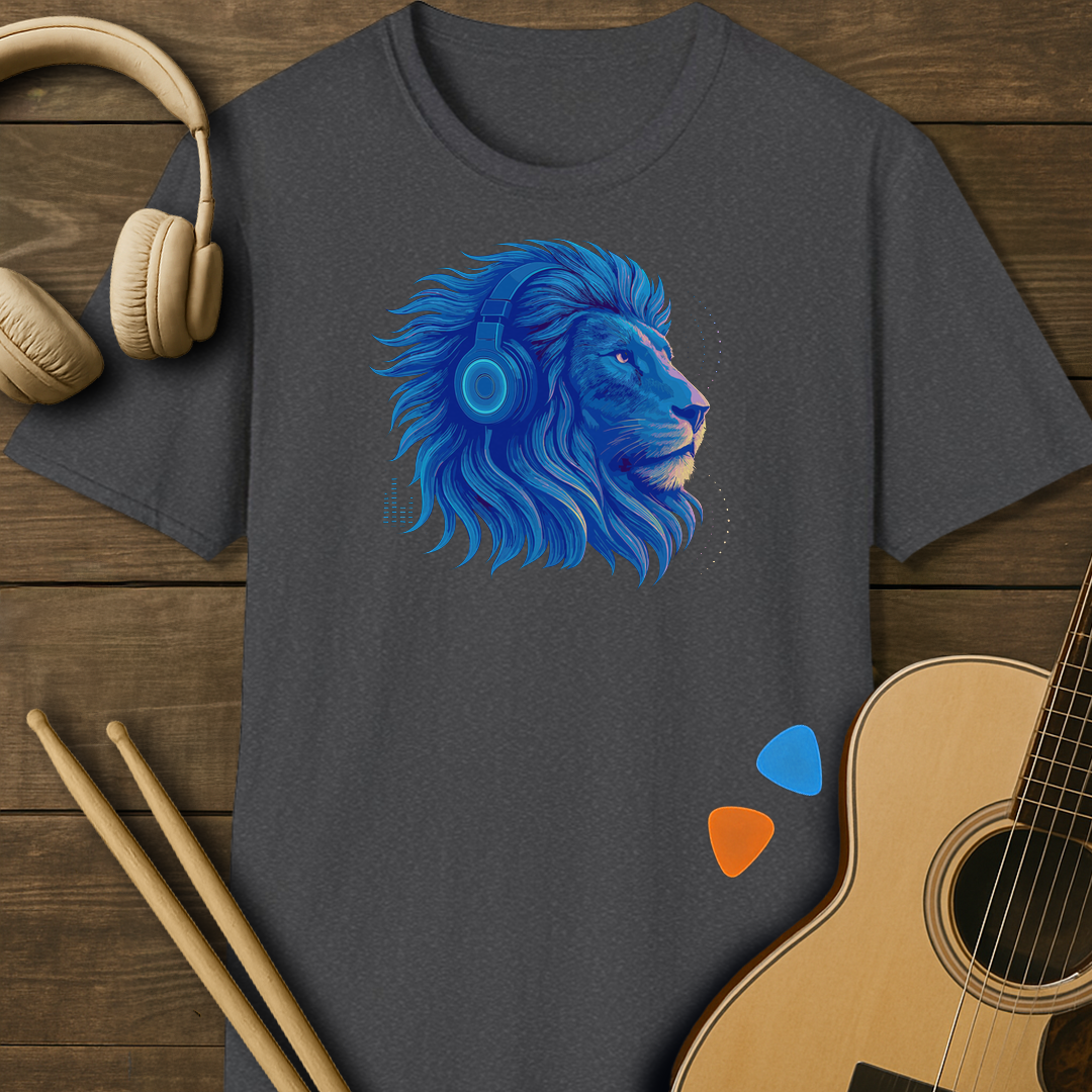 SOUNDOSE Blue Lion T-Shirt — Dark Heather t-shirt