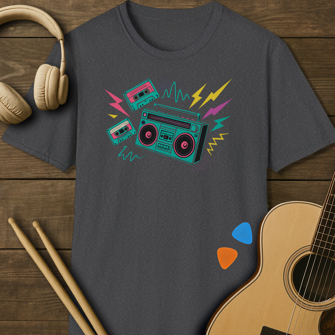 SOUNDOSE Boombox T-Shirt — Dark Heather t-shirt