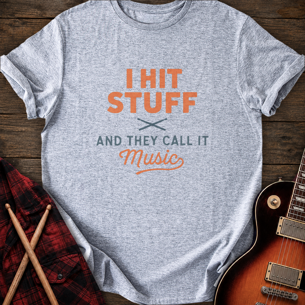 SOUNDOSE Call It Music T-Shirt — Sport Grey t-shirt