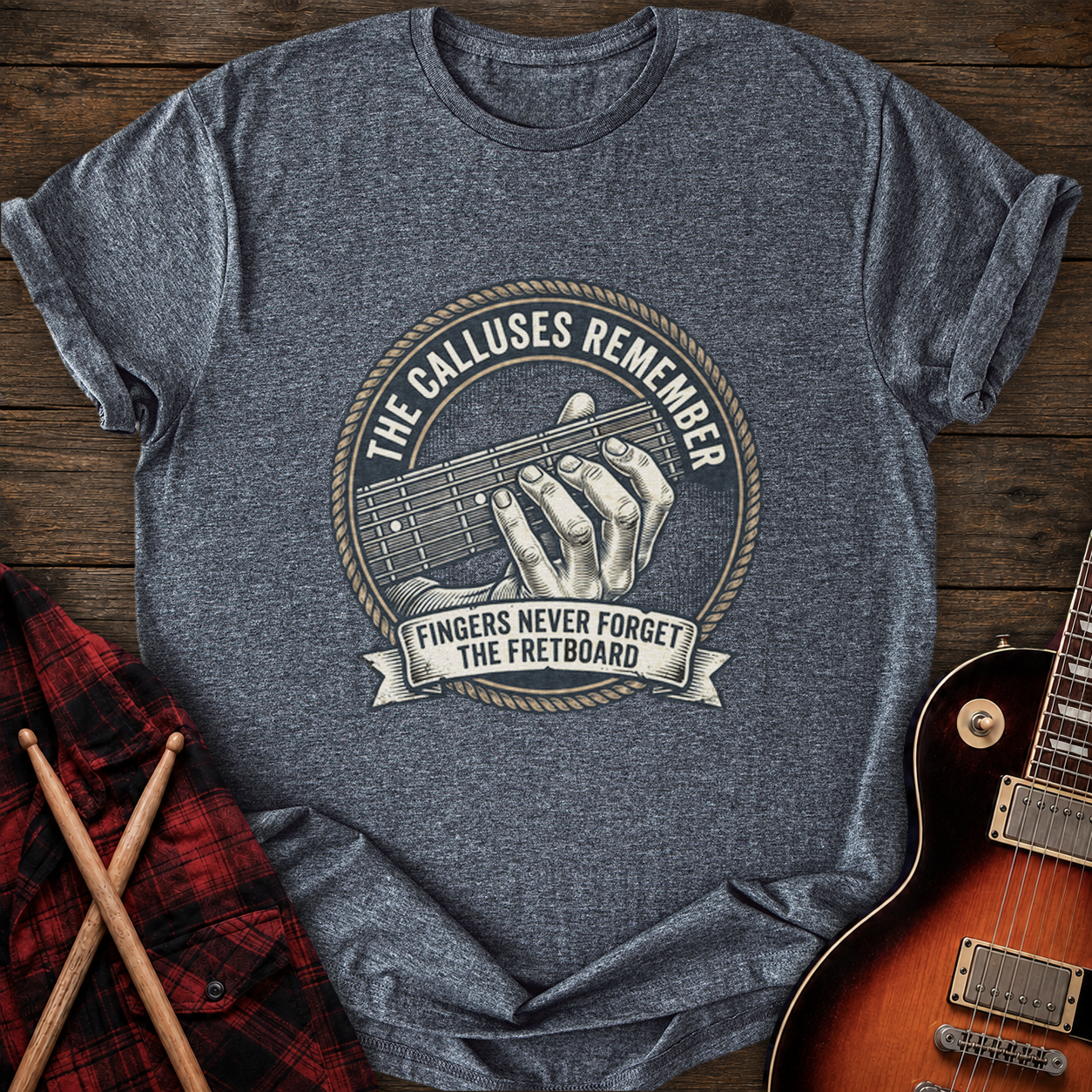 SOUNDOSE Calluses Remember T-Shirt — Dark Heather t-shirt