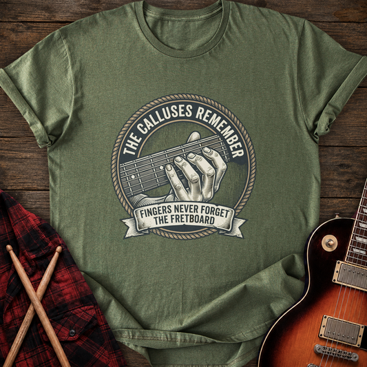 SOUNDOSE Calluses Remember T-Shirt — Military Green t-shirt
