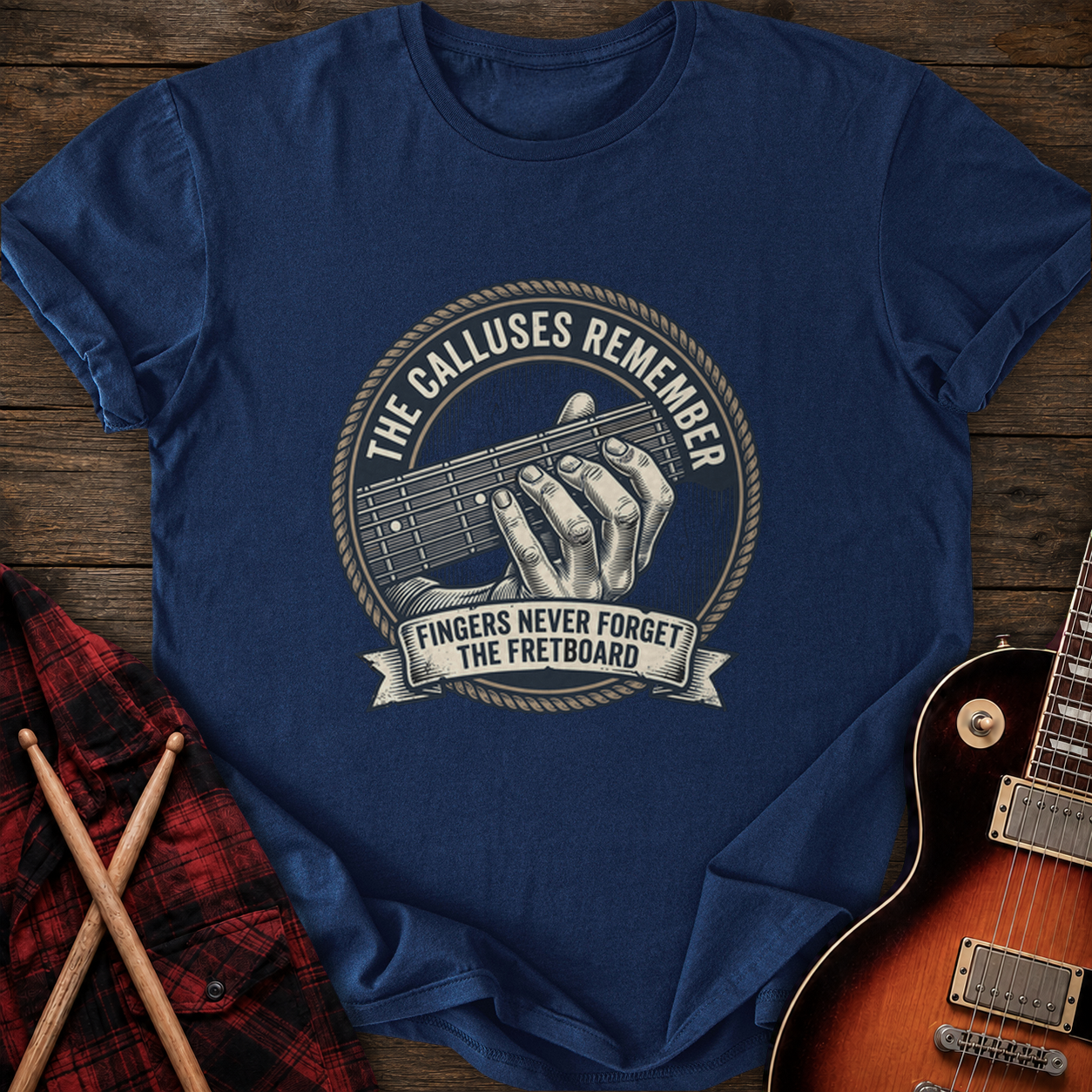 SOUNDOSE Calluses Remember T-Shirt — Navy t-shirt