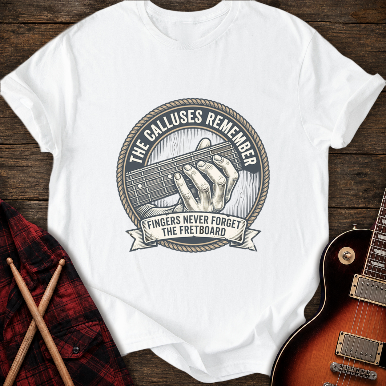 SOUNDOSE Calluses Remember T-Shirt — White t-shirt