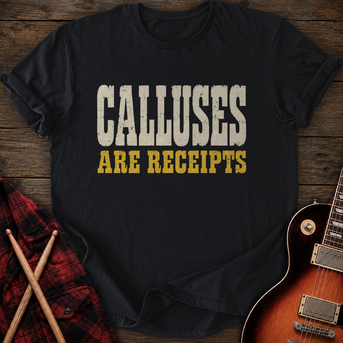 SOUNDOSE Calluses T-Shirt — Black t-shirt
