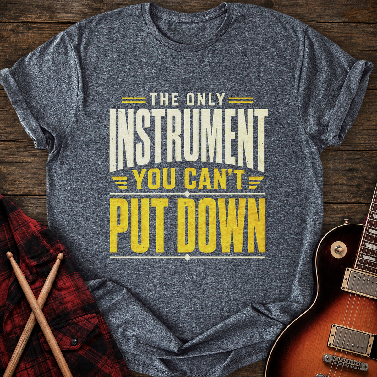 SOUNDOSE Can't Put Down T-Shirt — Dark Heather t-shirt