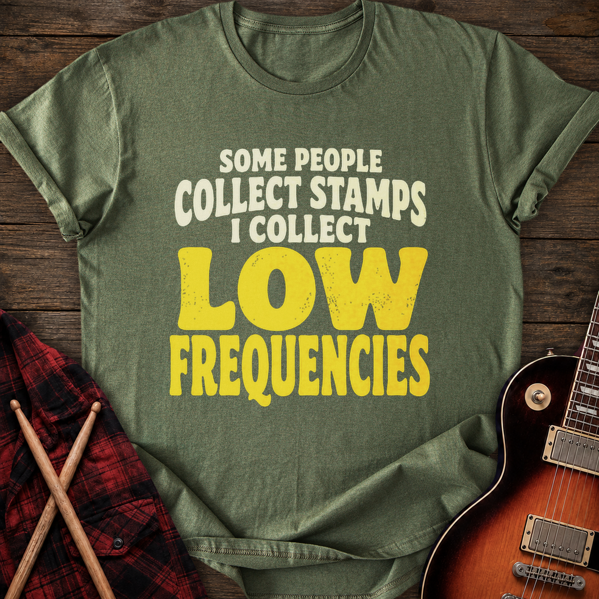 SOUNDOSE Collect Low T-Shirt — Military Green t-shirt