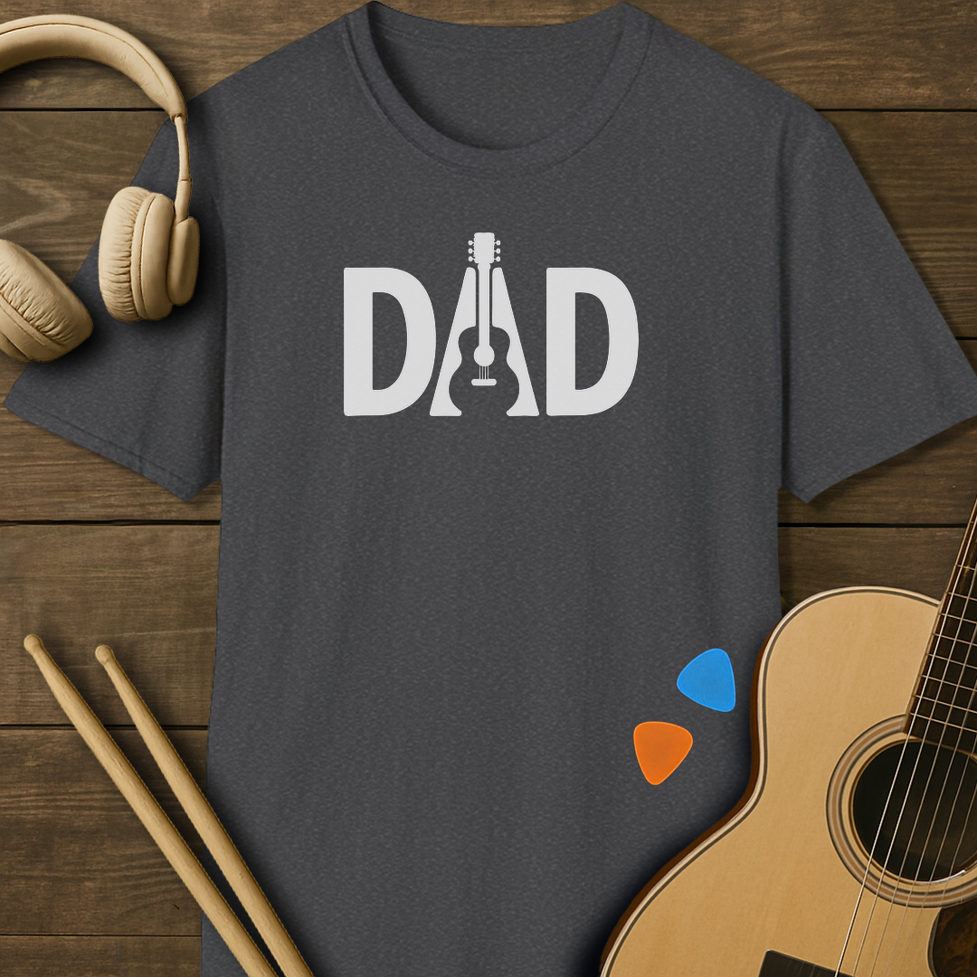 SOUNDOSE Dad Acoustic T-Shirt — Dark Heather t-shirt