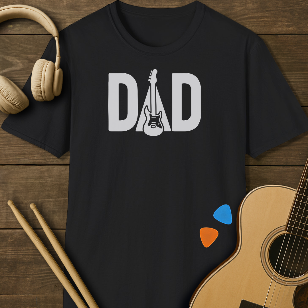 SOUNDOSE Dad Electric T-Shirt — Black t-shirt