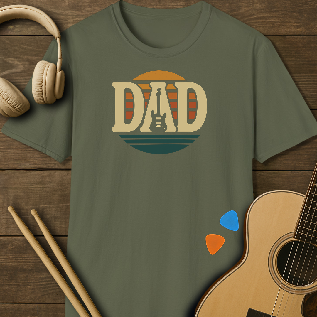 SOUNDOSE Dad Sunset T-Shirt — Military Green t-shirt