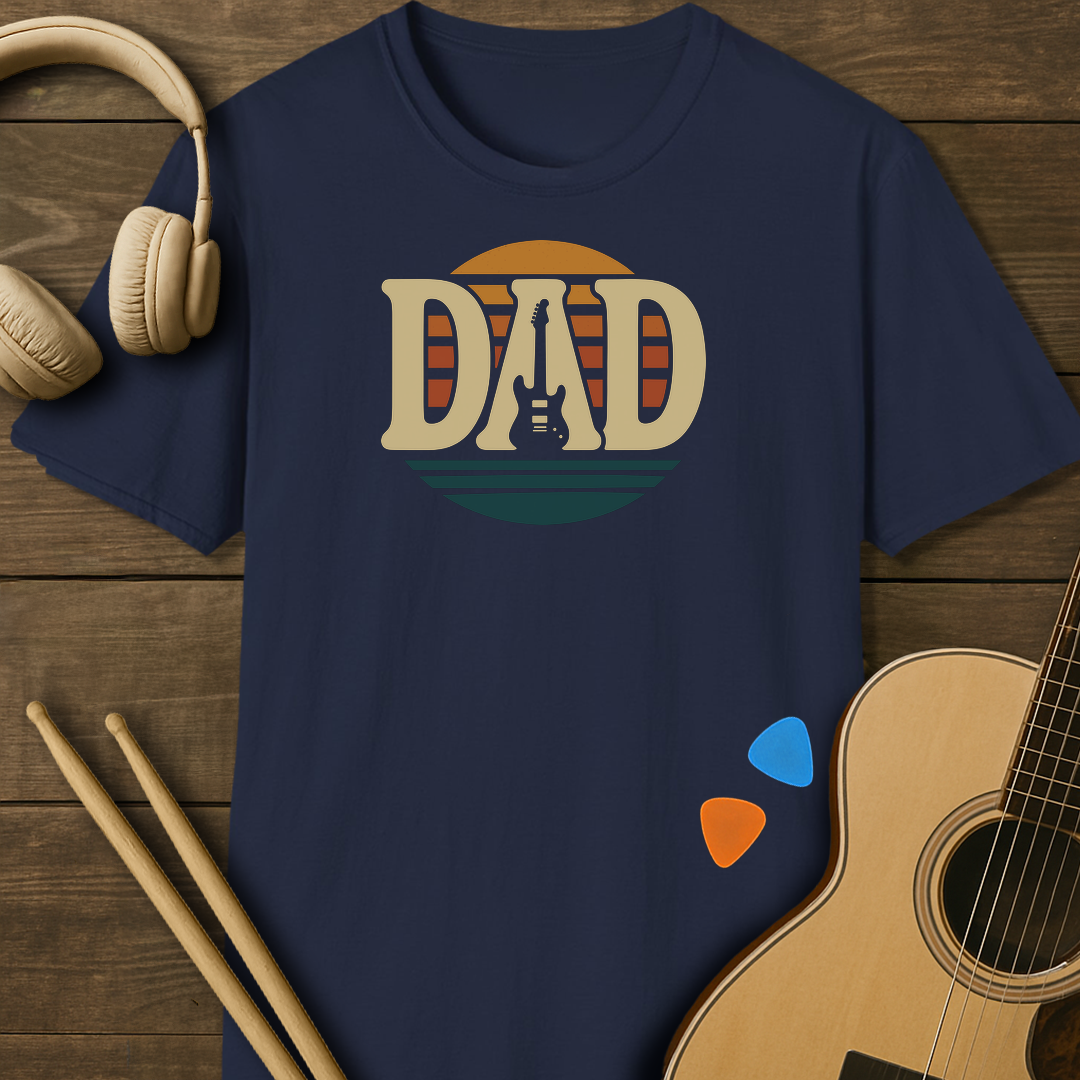 SOUNDOSE Dad Sunset T-Shirt — Navy t-shirt