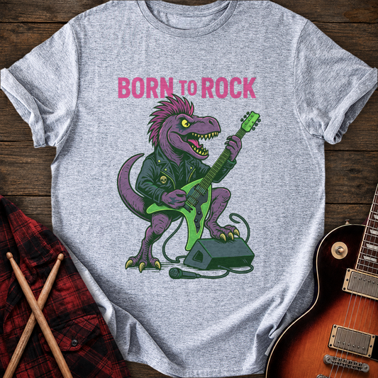SOUNDOSE Dino Rock T-Shirt — Sport Grey t-shirt