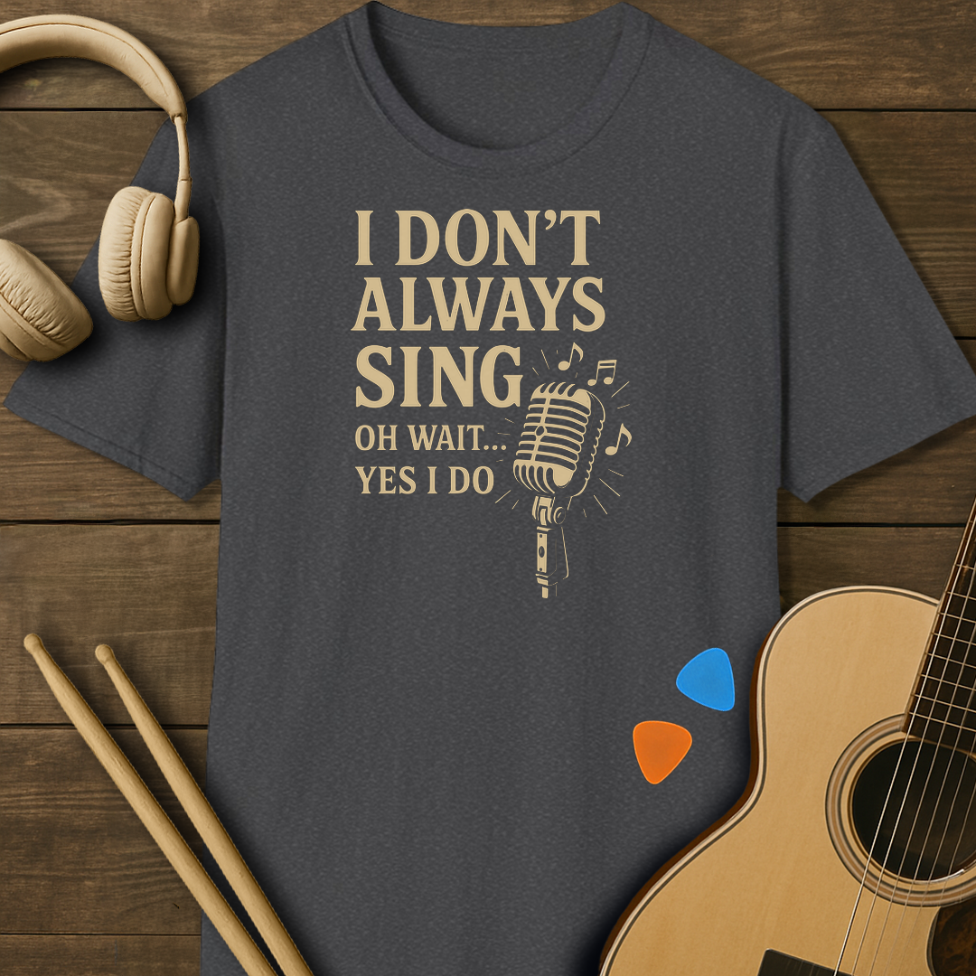 SOUNDOSE Don't Sing T-Shirt — Dark Heather t-shirt