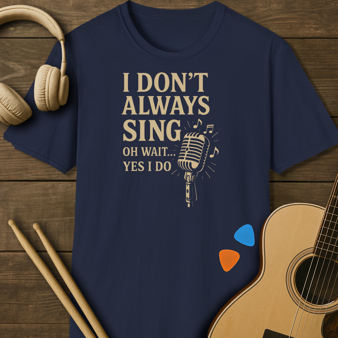 SOUNDOSE Don't Sing T-Shirt — Navy t-shirt
