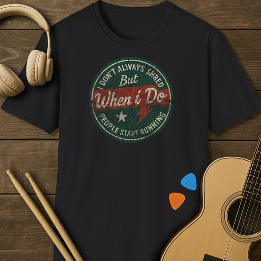 SOUNDOSE Dont Shread T-Shirt — Black t-shirt