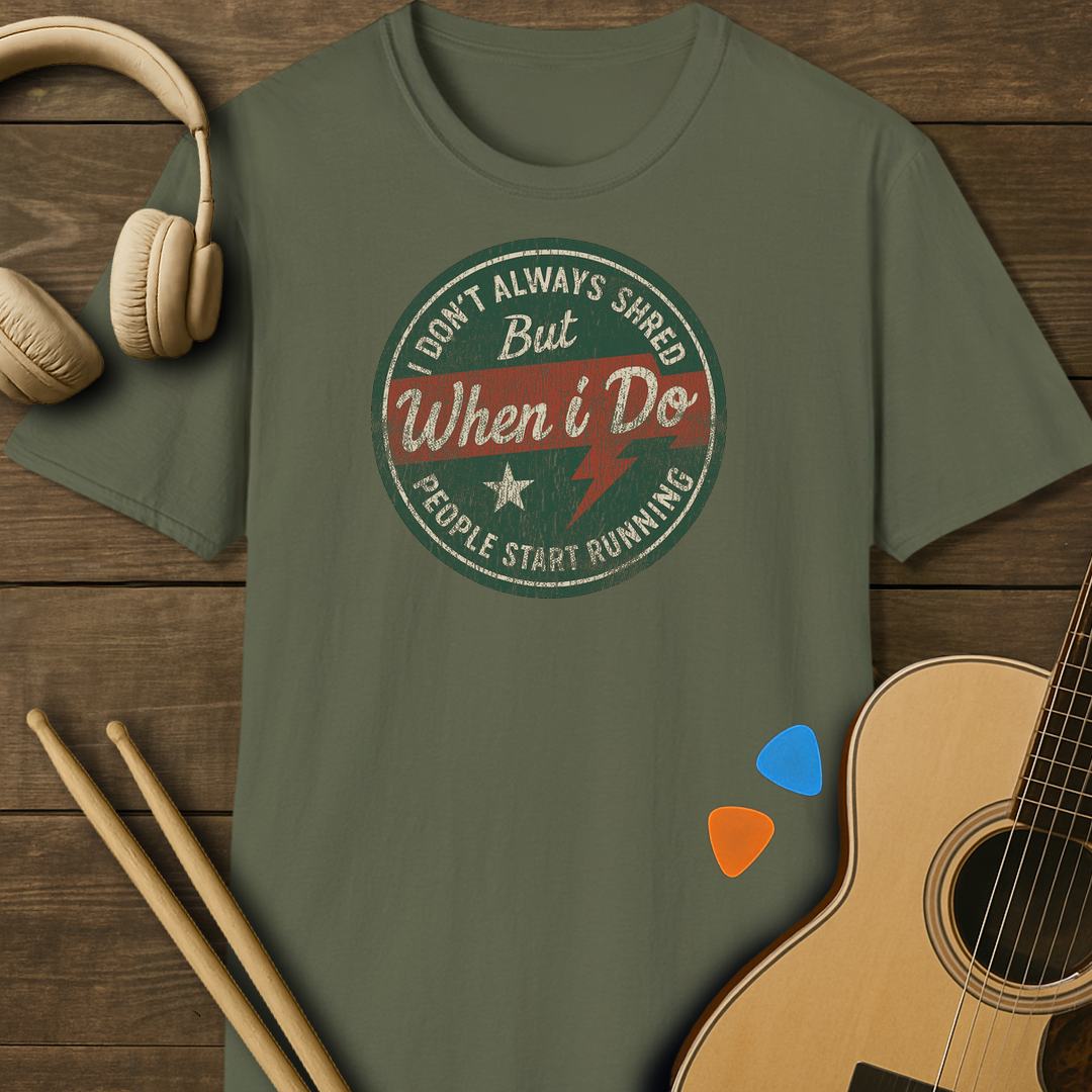 SOUNDOSE Dont Shread T-Shirt — Military Green t-shirt